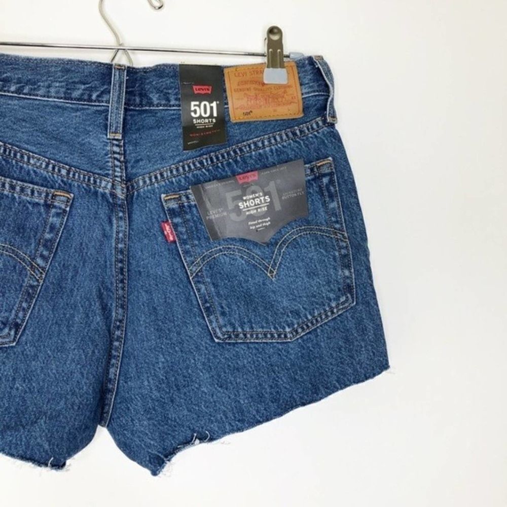 LEVI'S 501 High Rise Logo Drawstring Shorts  - Picture 4 of 7